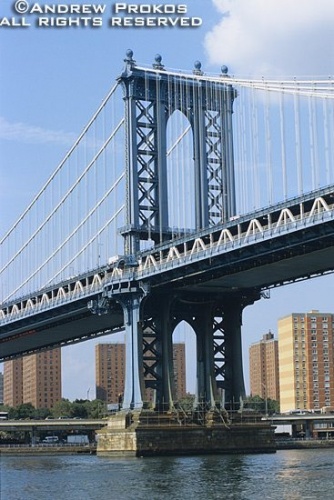 A view of the Manhattan Bridge, New York City. Framed fine art prints of this photo are available in various sizes, please inquire. 
