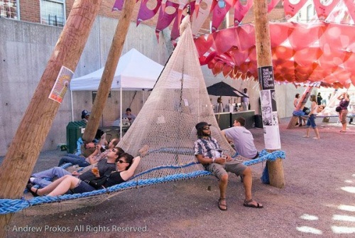 Summer Warm Up event at PS1 in Long Island City, Queens.