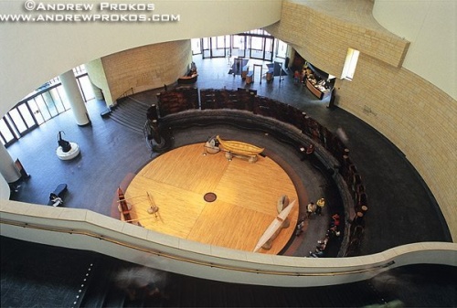 Interior view of the National Museum of the American Indian, Washington DC