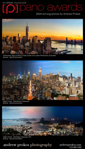 Photographer Andrew Prokos wins three medals at the 2014 Epson International Pano Awards