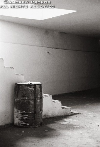 An abandoned factory interior in the Gazi district of Athens