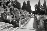 View of the Hundred Fountains in the gardens of the Villa D'Este, Tivoli, Italy