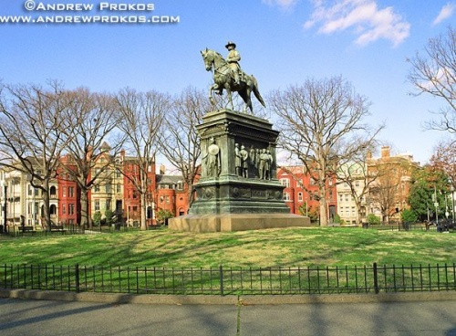 A view of Logan Circle, Washington DC
