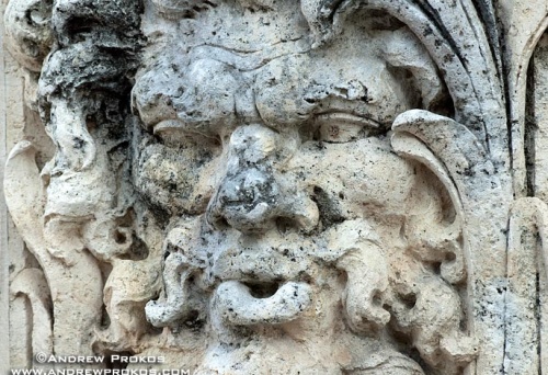 An architectural detail photo of a coralstone relief representing Aeolus, God of the Winds, at Vizcaya Museum, Miami, Florida. Framed fine art prints of this photo are available in various sizes. 
