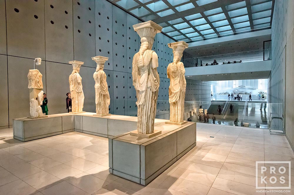 Acropolis Museum Interior with Caryatids, Athens - Fine Art Photo by ...