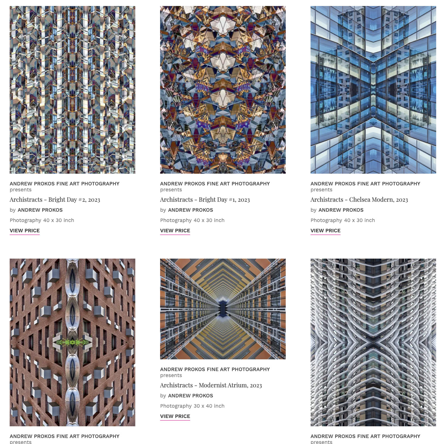 Archistracts Limited Edition Prints at Widewalls Andrew Prokos