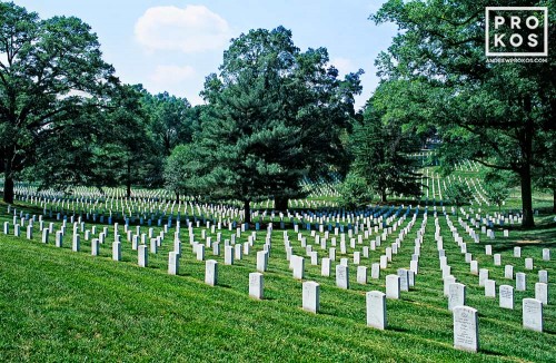 A view of Arlington National Cemetery, Washington DC