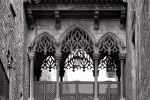 A black and white fine art photo of Bridge of Sighs, in the Gothic Quarter of Barcelona, Spain. Framed fine art prints of this photo are available in various sizes.