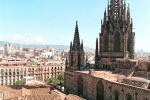 A view of Barcelona Cathedral from the Palau Real. Fine art prints of this photo are available framed in various sizes.