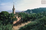A view of Casa Gaudi, situated in Parc Guell, Barcelona, Spain. Fine art prints of this photo are available framed in various sizes, please inquire. 