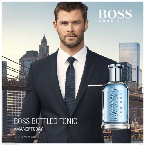 Hugo Boss Bottled ad campaign with high-res city imagery by photographer Andrew Prokos