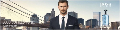 Hugo Boss Bottled ad campaign with high-res city imagery by photographer Andrew Prokos