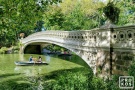 A fine art landscape photo of Bow Bridge in Summer, Central Park, New York City.