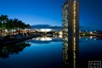 A long-exposure view of the Congresso Nacional (Congress) of Brazil at dusk, Brasilia. From the award-winning fine art architecture series 'Niemeyer's Brasilia'