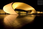 A long-exposure view of the Praça Duque de Caxias at night at night, Brasilia, Brazil. From the award-winning fine art architecture series 'Niemeyer's Brasilia'