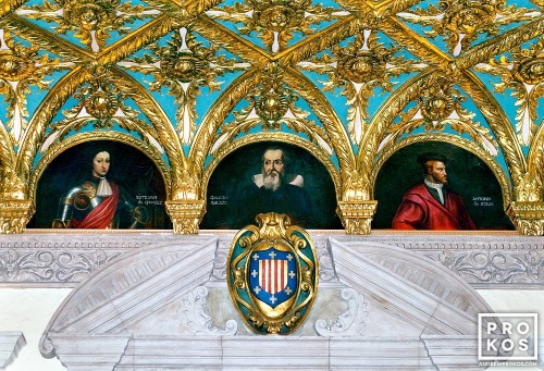 Interior of the Gold Room at the Breakers Hotel, Palm Beach, Florida
