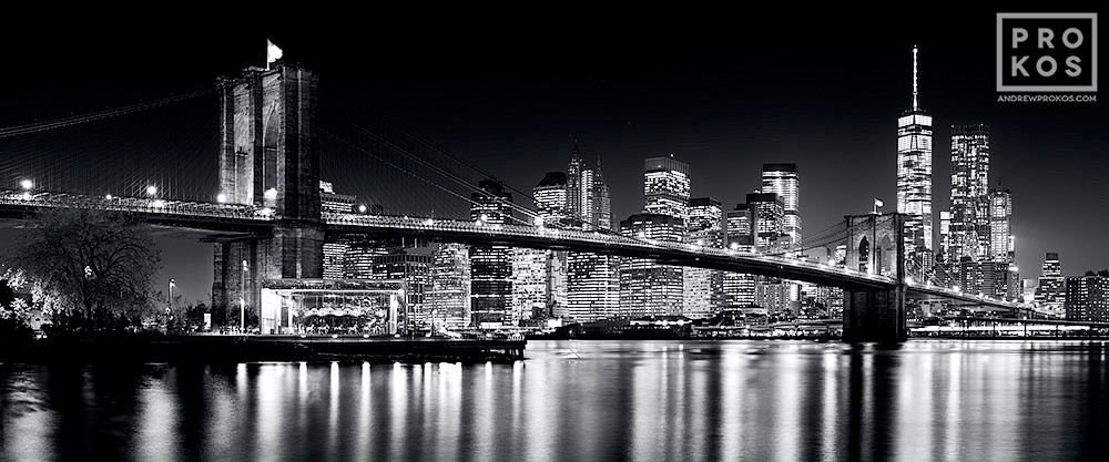 black and white photography city skyline