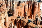 A landscape photo of the unique Hoodoo formations (rock pinnacles) found in Bryce Canyon, Utah