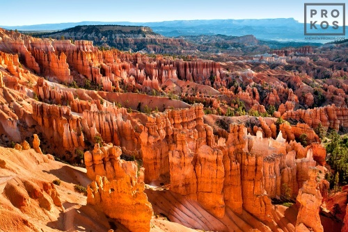 A wide angle landscape photo of Bryce Canyon, Utah from Sunset Point
