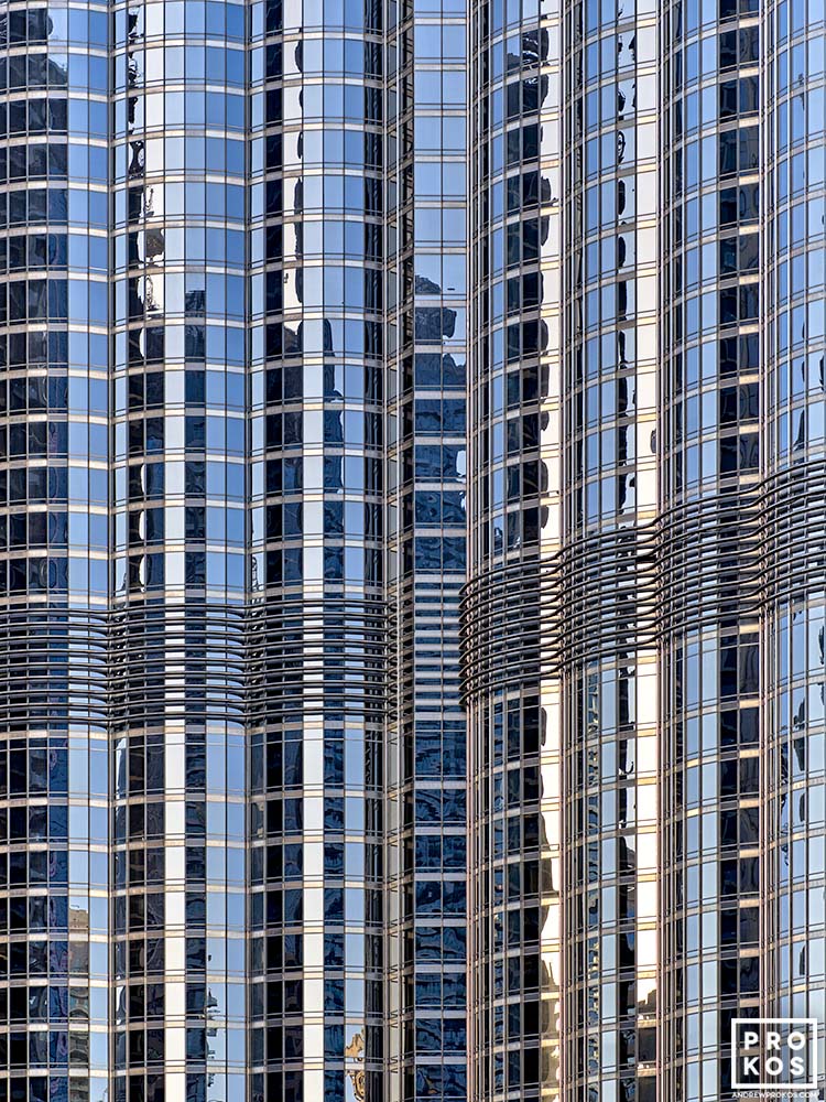 View of Burj Khalifa and Dubai I - Black & White Cityscape - PROKOS