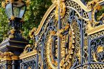 A detail from Canada Gate at Buckingham Palace, London, United Kingdom