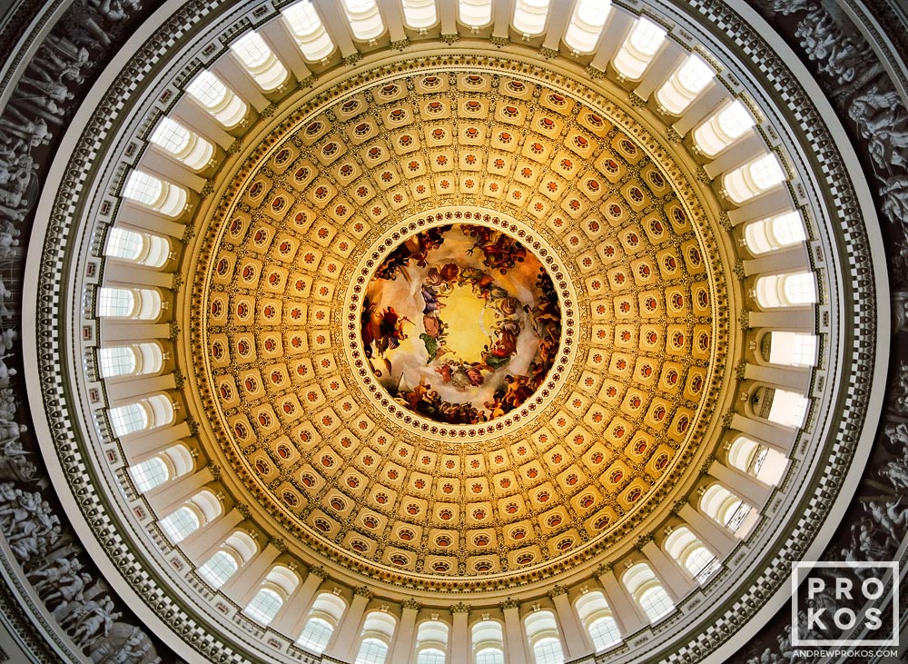 U S Capitol Rotunda Interior Fine Art Photo Print By
