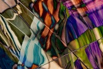Abstract Photography - A vivid color abstract photograph of metallic reflections from Hudson Yards, NYC. Large-scale framed prints of this photo are available up to 80 inches in height