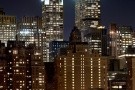 A vertical panoramic view of Midtown Manhattan and the Chrysler Building at night captured with a long-exposure time. Large-scale fine art prints of this ultra high-definition photo are available up to 96 inches in height.