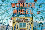 A color fine art photo of Coney Island's Wonder Wheel during the day, Brooklyn, New York