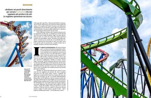 The photography series "Architecture of Amusement" by photographer Andrew Prokos published in Corriere della Sera Style Magazine, Milan, Italy.