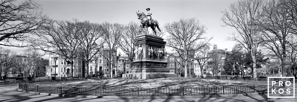 Panoramic View of Logan Circle, Washington DC