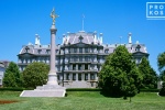 A color architectural photo of the grand beaux-arts style Old Executive Office Building in Washington DC. Fine art prints of this photo are available framed in various styles. 