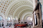 A color architectural interior photo of Union Station's Main Hall, Washington DC. Fine art prints of this photo are available up to 50 inches in width and framed in various styles. 
