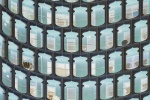 A view of the arabesque motif facade of Deira Tower in Dubai, from Andrew's conceptual photography series Inverted. High-definition fine art prints of this photo are available up to 80 inches in height.ue 