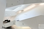Architectural interior photo of the Denver Art Museum, Colorado