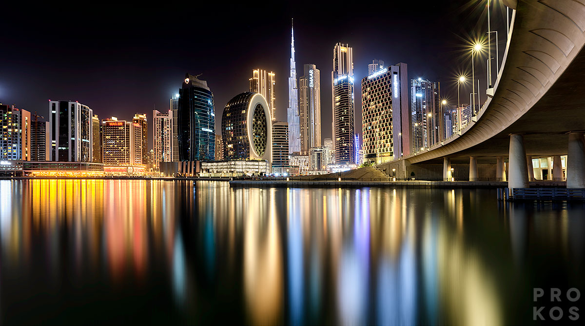 Burj Khalifa And Dubai Cityscape At Night HD Fine Art Photo PROKOS Burj Khalifa And Dubai Cityscape At Night HD Fine Art Photo PROKOS
