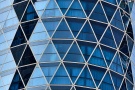 A high-definition architectural detail photo from Dubai's Park Towers buildings, United Arab Emirates.