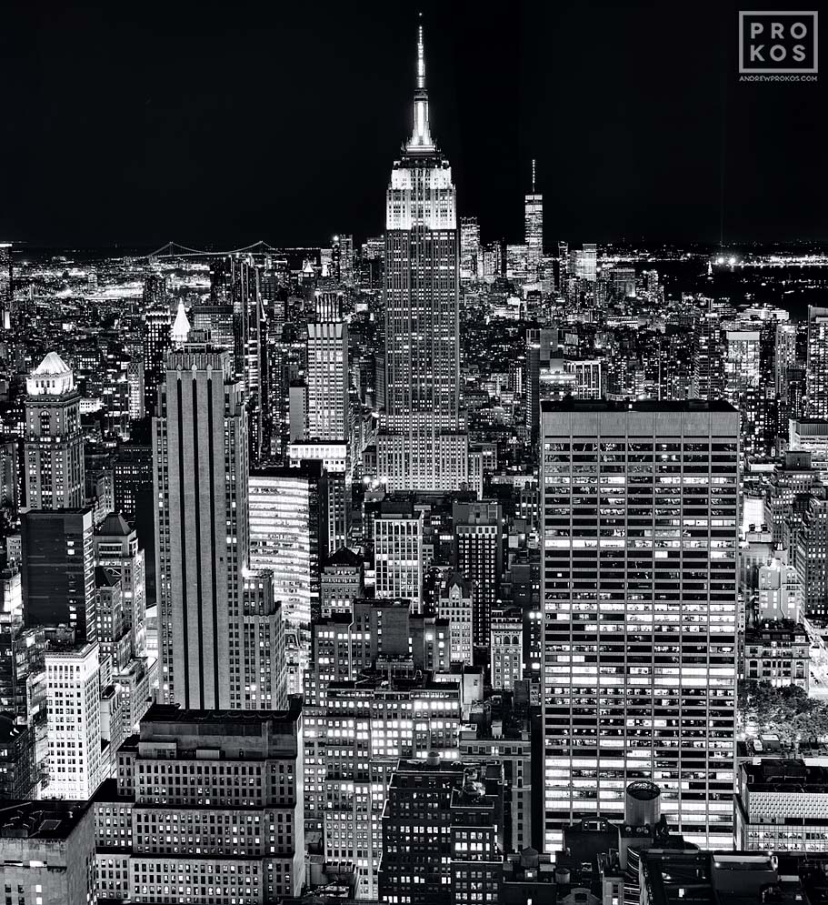 empire state building black and white wallpaper