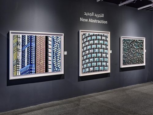 Large-scale photographs from the series 'Inverted' in the 2022 solo exhibition 'Andrew Prokos: New Abstraction' in the United Arab Emirates