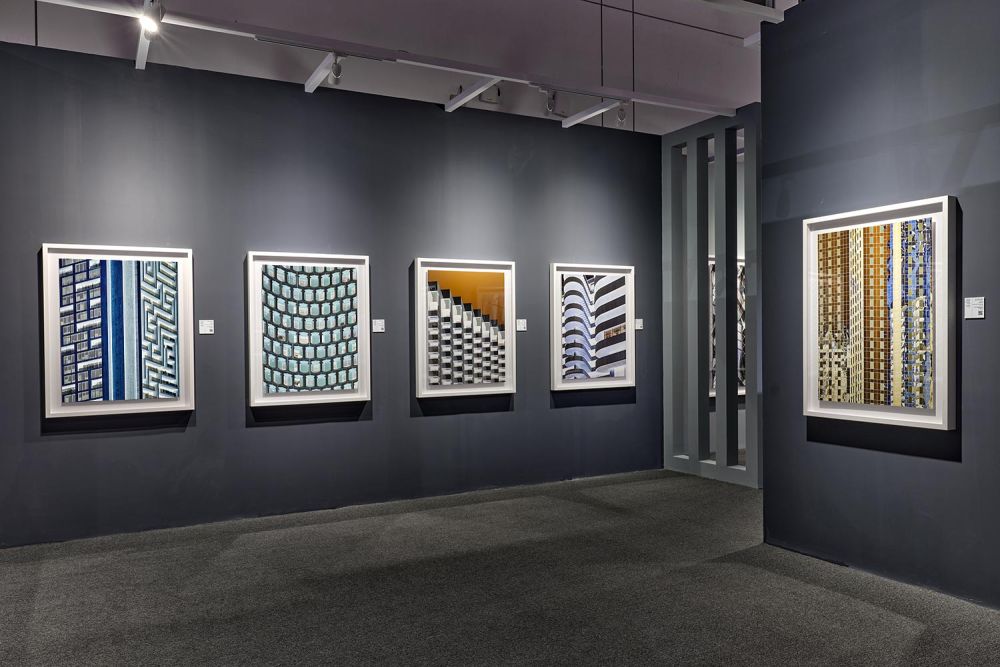 Photographs from the series 'Inverted' in the 2022 solo exhibition 'Andrew Prokos: New Abstraction' in the United Arab Emirates