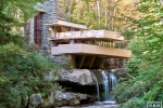 A long-exposure fine art architectural photo of Fallingwater, the modernist home designed by architect Frank Lloyd-Wright in Pennsylvania. Fallingwater became a UNESCO World Heritage Site in July 2019.
