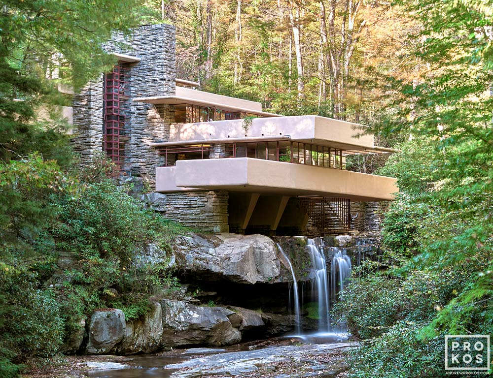 View of Fallingwater - Fine Art Architectural Photo - PROKOS