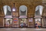 A long-exposure color fine art photo of the Baker Street Underground station in London, United Kingdom from the series 'Flux' by photographer Andrew Prokos