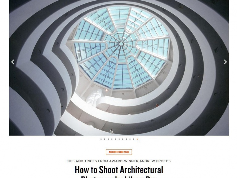 Gear Patrol Interview with Architectural Photographer Andrew Prokos