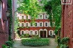 A charming Greenwich Village mew with houses dating from the 1820's, New York City. Framed fine art prints of this photo are available in various sizes, please inquire. 
