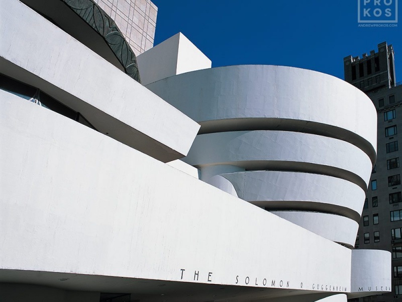 Exterior view of the Guggenheim Museum, New York City