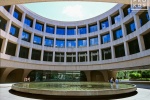 An architectural photo of the Hirshhorn Museum and plaza, Washington DC