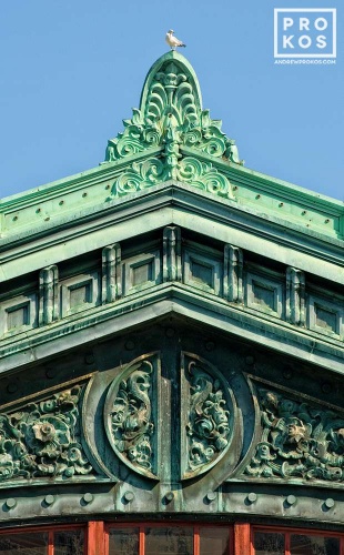 A fine art architectural photo of the ornate facade of Hoboken Station, New Jersey