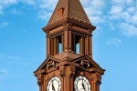 An architectural fine art photo of the clock tower at Hoboken Terminal, New Jersey.