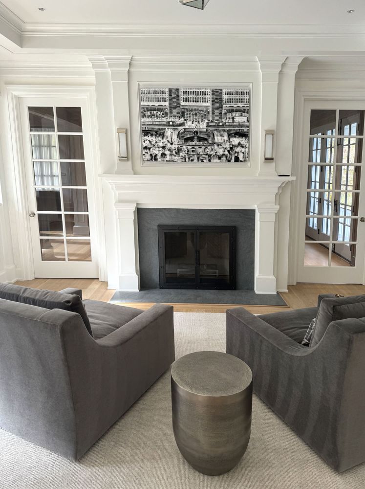 A 50 inch limited edition print of Inverted Grand Central with an acrylic float mount in the home of a collector in Connecticut.